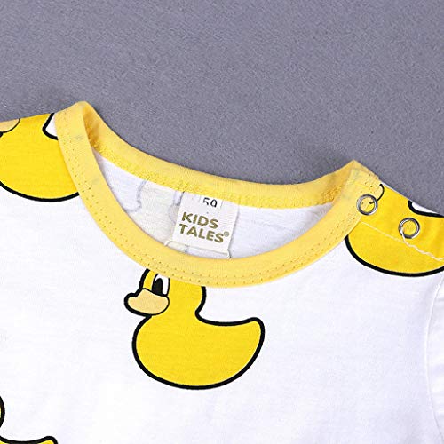 Divertido Pijama,K-Youth Mameluco Bebe Niña Ropa Bebe Niña Recien Nacido Body Bebe Pelele Bebe Niño Verano Bodies para Bebés Niños Mono Niñas Ropa de Dormir Infantil Unisex (Amarillo 4, 12-18 Meses)