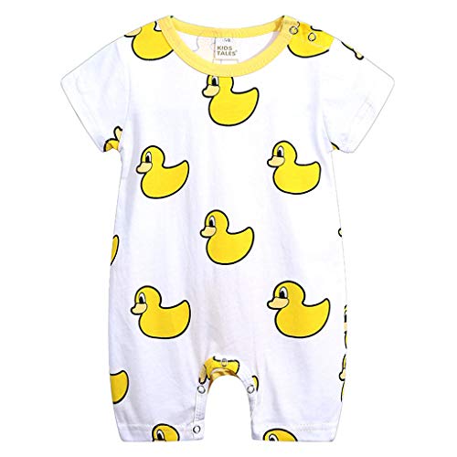 Divertido Pijama,K-Youth Mameluco Bebe Niña Ropa Bebe Niña Recien Nacido Body Bebe Pelele Bebe Niño Verano Bodies para Bebés Niños Mono Niñas Ropa de Dormir Infantil Unisex (Amarillo 4, 12-18 Meses)