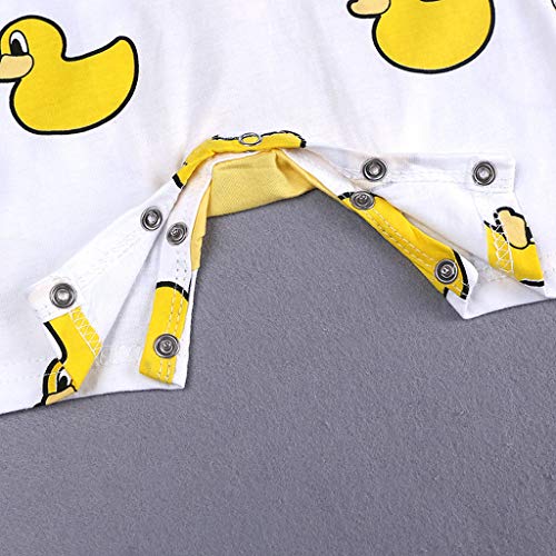 Divertido Pijama,K-Youth Mameluco Bebe Niña Ropa Bebe Niña Recien Nacido Body Bebe Pelele Bebe Niño Verano Bodies para Bebés Niños Mono Niñas Ropa de Dormir Infantil Unisex (Amarillo 4, 12-18 Meses)