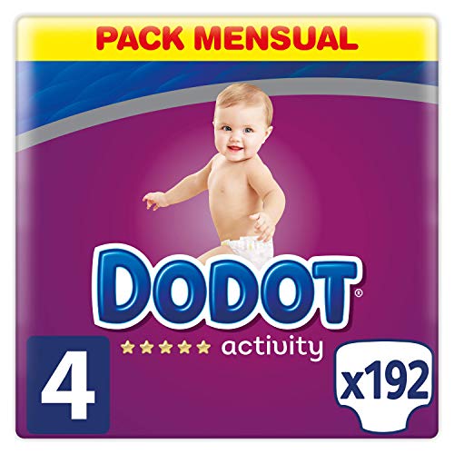 Dodot Activity Pañales Talla 4, 192 Pañales, 9 a 14 kg