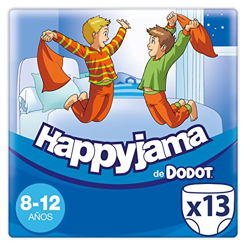 Dodot Happyjama Pañales 8 a 12 Años Niño, Ropa Interior Absorbente, 13 Unidades