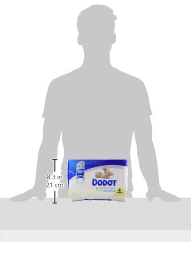 Dodot Pañales Protection Plus Sensitive, Talla 2, para Bebes de 4-8 kg - 34 Pañales