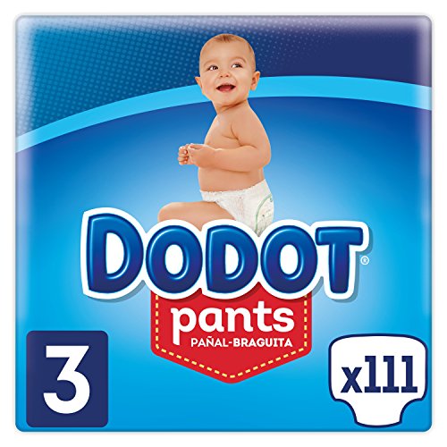 Dodot Pants Pañal-Braguita Talla 3, 111 Pañales, Fácil De Cambiar Con Canales De Aire, 6 a 11kg