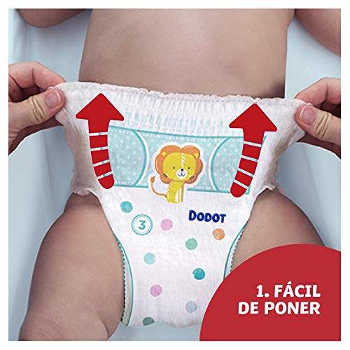 Dodot Pants Pañal - Braguita Talla 4, 165 Pañales, 9 kg - 15 kg, Pañal - Braguita con Ajuste 360° Anti - fugas, 8001841898407