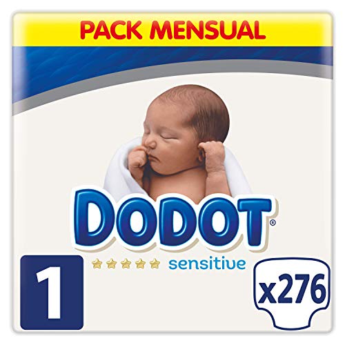 Dodot Sensitive Pañales Talla 1, 276 Pañales, 2-5 kg