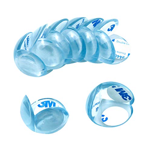 Dokpav Protector Esquinas, 20 Piezas Protecciones Transparentes de Esquina, Anti-colisión Esquineras, Protector esquinas mesa para Mesas y muebles para bebés y niños con adhesivo