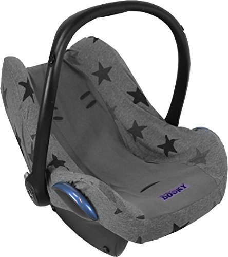 Dooky - funda para asiento de bebé, patrón de estrellas color gris