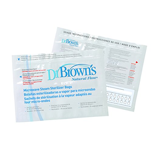 Dr. Brown's 157077.2 - Bolsas para esterilización en microondas, 5 unidades