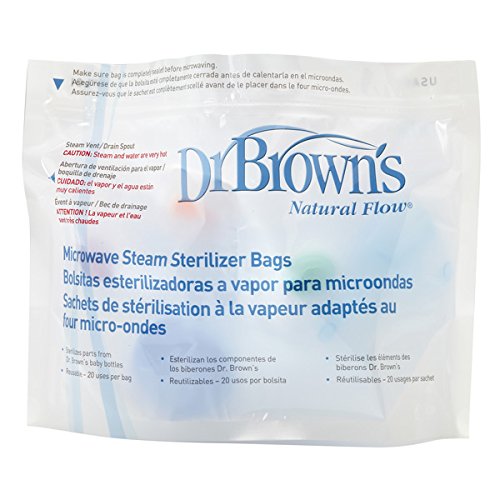 Dr. Brown's 157077.2 - Bolsas para esterilización en microondas, 5 unidades