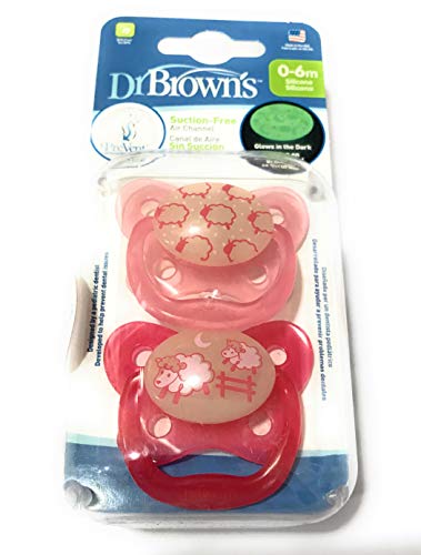 Dr. Brown's Nocturno - Chupete, 0-6 meses, colores y modelos surtidos