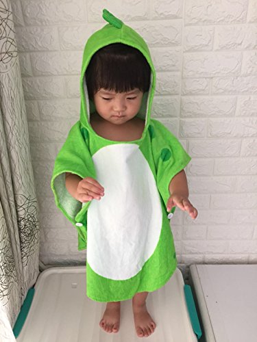 Drcool Toalla de baño de los niños Bata de los niños con Capucha Playa Natación Poncho Patrón de Dinosaurio