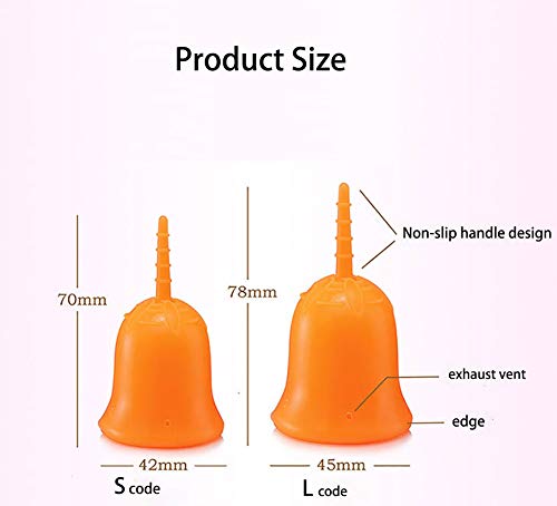 Dutchess Menstrual Cups Ropa de Copa Activa por 12 Horas Silicona de Grado médico, Flexible y Reutilizable, Suave para un Mejor Ciclo mensual y una sensación de Facilidad,Blue,L