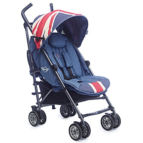 Easywalker - Silla de paseo mini buggy union jack vintage denim azul