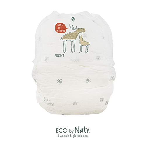 Eco by Naty Pantalones de entrenamiento Pull-Ups, talla 5, 80 pañales, 12-18 kg, suministro para un mes, pantalones ecológicos premium basados en Pull-Ups sin productos químicos desagradables