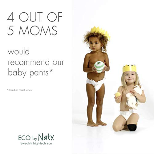 Eco by Naty Pantalones de entrenamiento Pull-Ups, talla 5, 80 pañales, 12-18 kg, suministro para un mes, pantalones ecológicos premium basados en Pull-Ups sin productos químicos desagradables