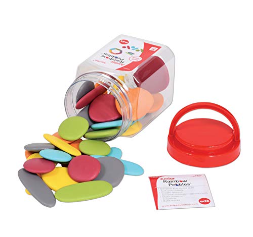 edx education Junior Rainbow Pebbles Juego de actividades, 36 piezas