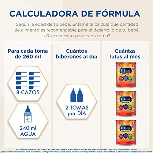 Enfamil Complete 3 - Leche Infantil De Continuacion Para Lactantes Niños De 1 A 3 Años - 800 g