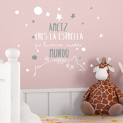 Enkolor/CREA tu Vinilo Infantil Personalizado con el Nombre Que desees/Tamaños/Colores