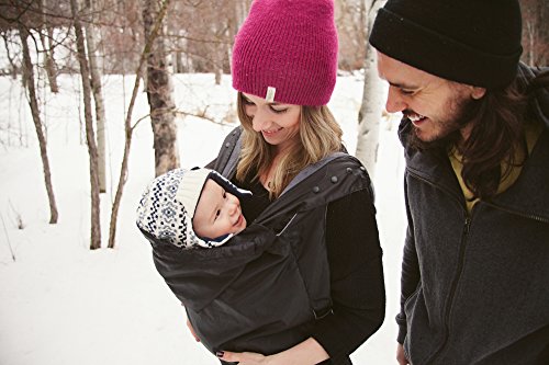 Ergobaby Funda de invierno y impermeable, Protección contra la lluvia para Mochilas portabebés, Negro, WCW2NL