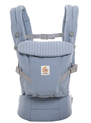 Ergobaby Mochila Portabebé Ergonomica para Recién Nacido, Adapt 3-Posiciones Azul Celeste