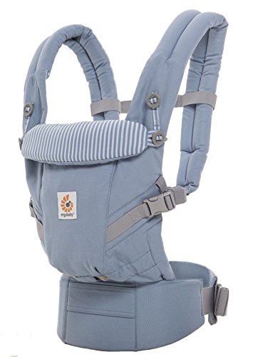 Ergobaby Mochila Portabebé Ergonomica para Recién Nacido, Adapt 3-Posiciones Azul Celeste