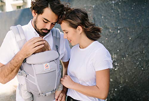 Ergobaby Mochila Portabebe Ergonómico Recien Nacido, Adapt Cool Air Mesh, Porta Bebes en Mochilas (Pearl Grey)