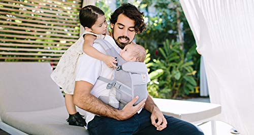 Ergobaby Mochila Portabebe Ergonómico Recien Nacido, Adapt Cool Air Mesh, Porta Bebes en Mochilas (Pearl Grey)