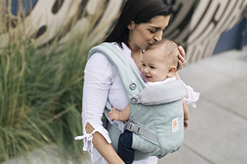 Ergobaby Mochila Portabebés Ergonomicas para Recién Nacido a 20kg, Adapt 3-Posiciones (Menta)