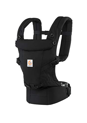 Ergobaby Mochila Portabebés Ergonomicas para Recién Nacido a 20kg, Adapt 3-Posiciones (Negro)