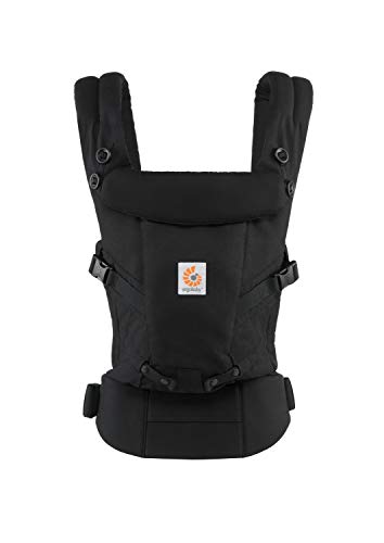 Ergobaby Mochila Portabebés Ergonomicas para Recién Nacido a 20kg, Adapt 3-Posiciones (Negro)