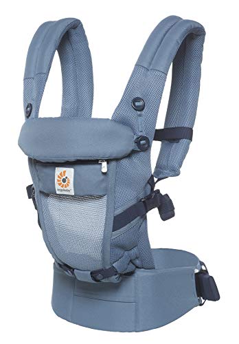 Ergobaby - Mochila Portabebes Ergonomico para Recien Nacido,  3-Posiciones, Azul (Oxford Blue)