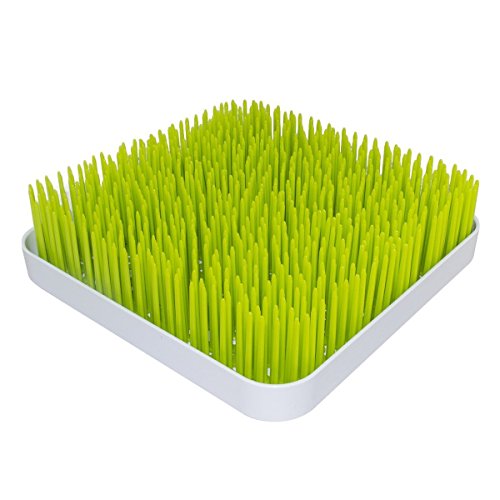 Escurridor para secado de biberones Lawn Tendedero para con diseño de césped tamaño grande (Verde)