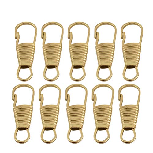 Exceart 10 Piezas de Cremalleras de Repuesto Etiquetas de Cremallera Extensiones de Metal Pestañas de Cremallera para Chaquetas Monederos Bolsos de Vientre Mochilas de Equipaje Ropa Zapatos Botas