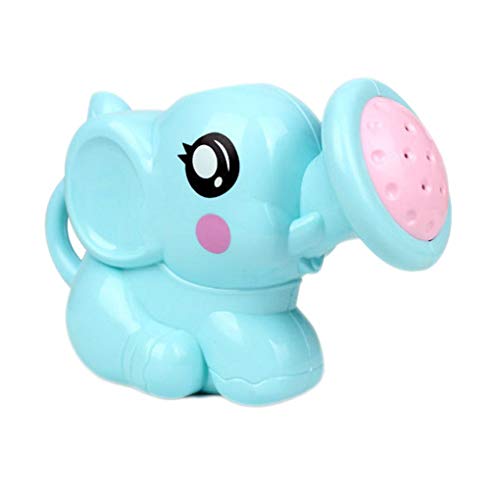 F-blue Juguete de baño Color al Azar recién Nacido plástico Elefante regadera Juguetes para el baño natación del bebé baño Ducha Spray Herramienta Agua Juguetes