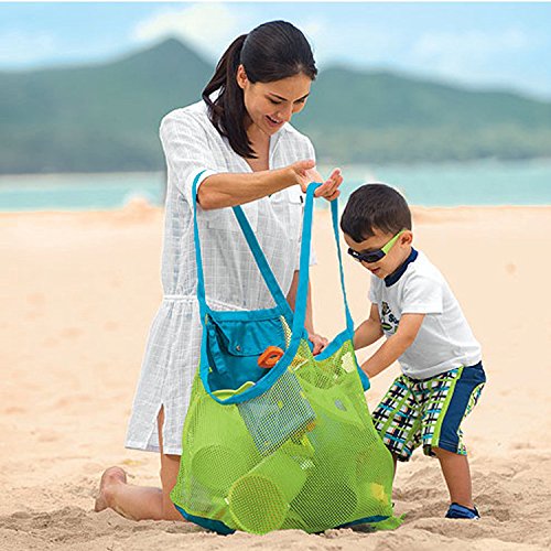 FACILLA® Niños Red de almacenamiento Bolsa de almacenamiento para arena juguete playa Mode