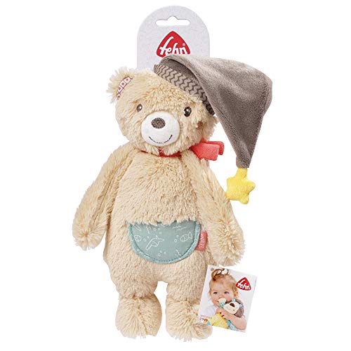 fehn 060225 fehn 060225 Peluche Oso | suave de peluche para agarrar, sentir, knuddeln y Verdad | para bebés y niños pequeños a partir de 0 + meses, tamaño: 25 cm, multicolor