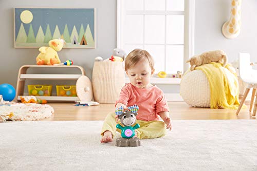 Fisher-Price Alce linkimals, juguete interactivo bebés +9 meses, multicolor, Talla Única (Mattel GJB23)