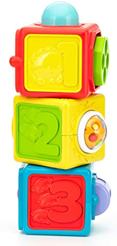 Fisher-Price- Bloques Activity Juguete Bebé, Multicolor (Mattel DHW15)