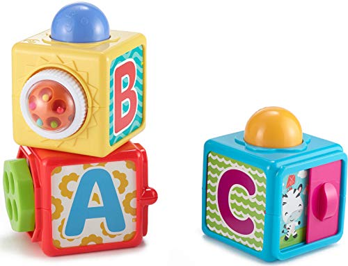 Fisher-Price- Bloques Activity Juguete Bebé, Multicolor (Mattel DHW15)