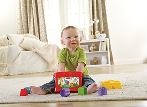 Fisher-Price - Bloques infantiles, con cubo transportable (Mattel K7167)