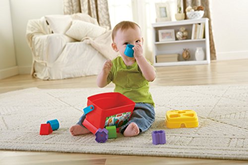 Fisher-Price - Bloques infantiles, con cubo transportable (Mattel K7167)