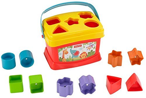 Fisher-Price - Bloques infantiles, con cubo transportable (Mattel K7167)