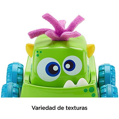 Fisher-Price Coche Monstruito verde, juguete gateo, bebé +9 meses (Mattel DRG15)