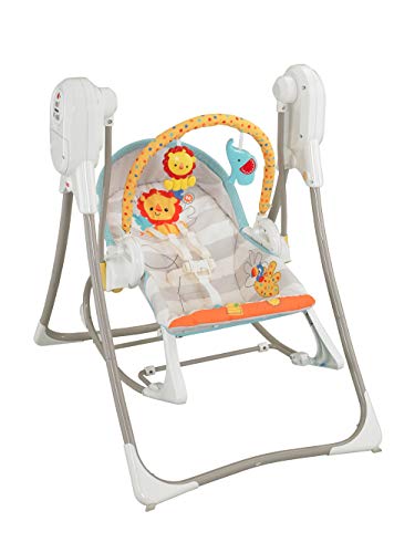 Fisher-Price Columpio hamaca 3 en 1, para bebé recién nacido (Mattel BFH07)