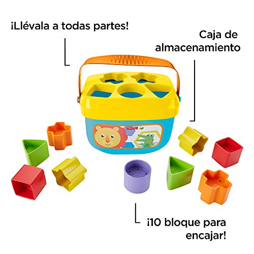 Fisher-Price disney Bloques infantiles, juguetes bebes 6 meses, multicolor, (Mattel FFC84)