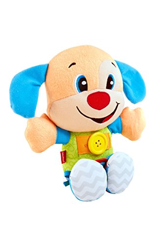 Fisher-Price- Disney Peluche Perrito vísteme y aprende, Multicolor (Mattel FBP25)