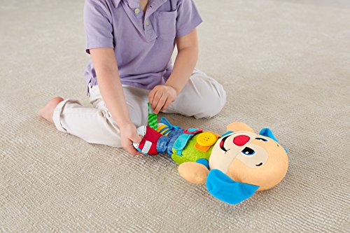 Fisher-Price- Disney Peluche Perrito vísteme y aprende, Multicolor (Mattel FBP25)