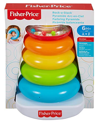 Fisher-Price disney Pirámide balanceante, juguetes bebe 6 meses, multicolor (Mattel FHC92)