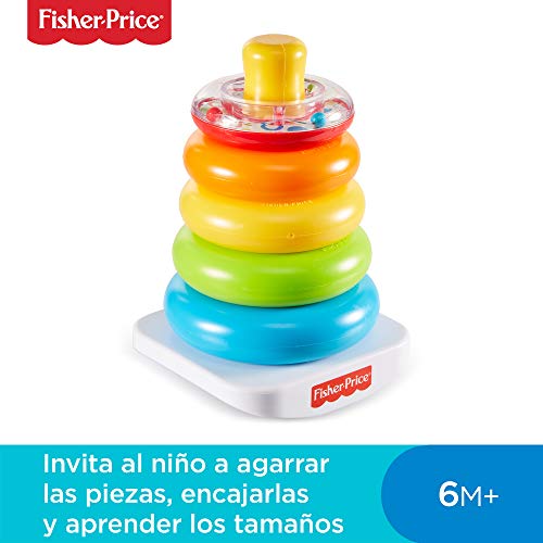 Fisher-Price disney Pirámide balanceante, juguetes bebe 6 meses, multicolor (Mattel FHC92)