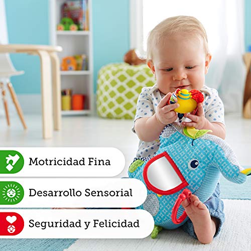 Fisher-Price Elephant disney Elefante activity, juguete colgante para bebé, multicolor (Mattel DYF88)